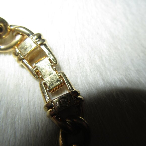 VINTAGE SWAROVSKI BRACELET/HEAVY/GOLD PLATED/MULTI COLOR CRYSTALS/SIGNED! - Picture 5 of 6